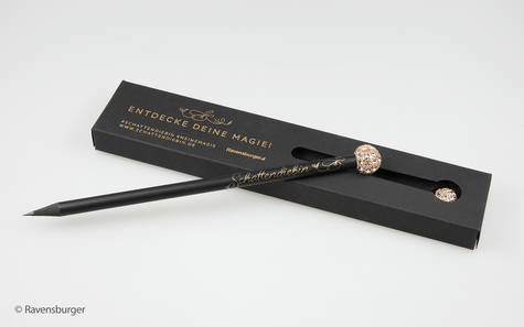 Einzelverpackung mit dem Glamour Bleistift, Aufdruck in gold