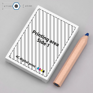 Jumbo colored penil etui printing area for digital printing