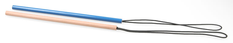two pencils with string on one end