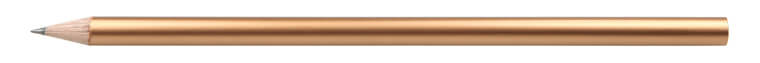 Pencil with bronze lacquering