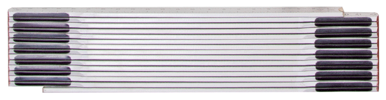 Folding rule with a length of 3 m