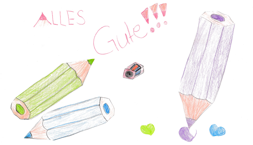 young artist Larissa Reidinger wishes all the best