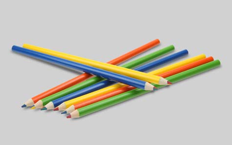 lacquered, normal Rainbow pencils