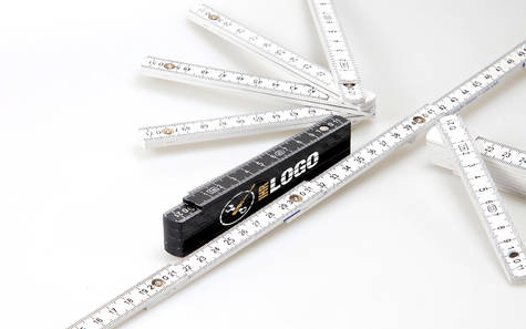 1 m folding rule with imprint